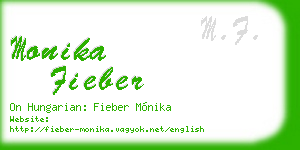 monika fieber business card